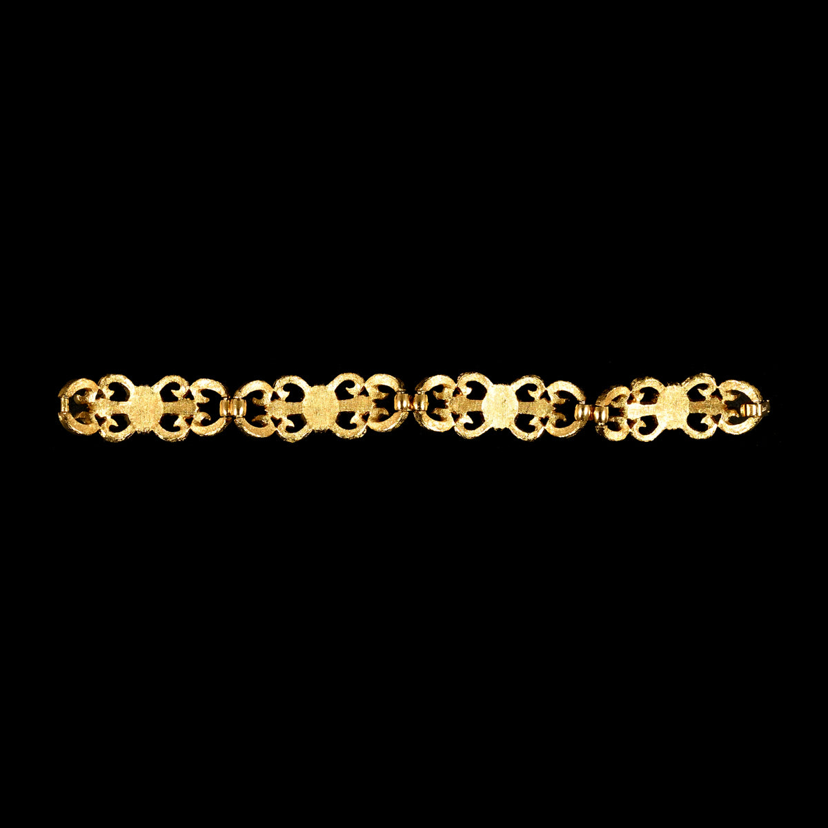 Vintage Crown Trifari Opalescent Cabochon Rhinestone  — 6-Piece Matching Set:  2-Brooch, 2-Earrings, Bracelet & Necklace